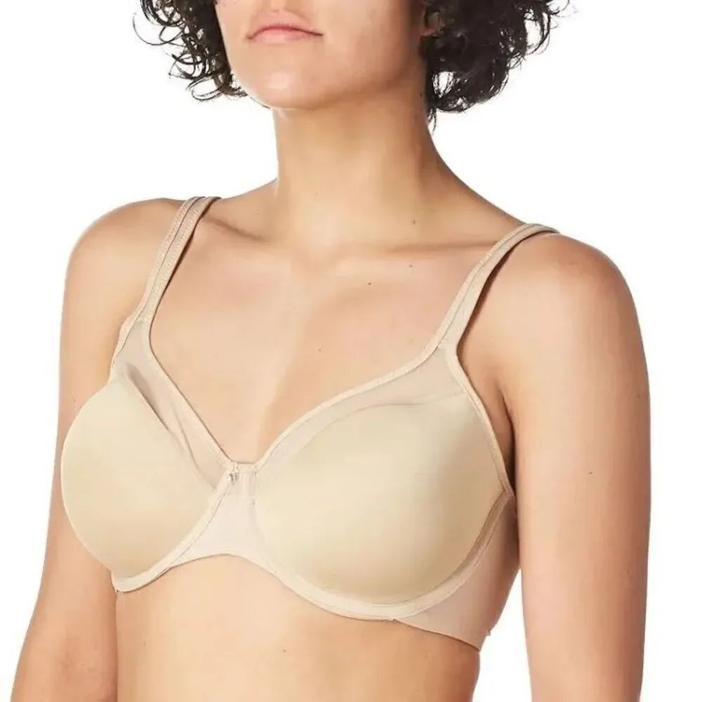 ✨Bali Women's Underwire Ultra Light T-shirt Convertible Sz 38D Nude Bra✨